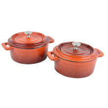 Mini Caçarola de Ferro Fundido com Tampa Cocotte